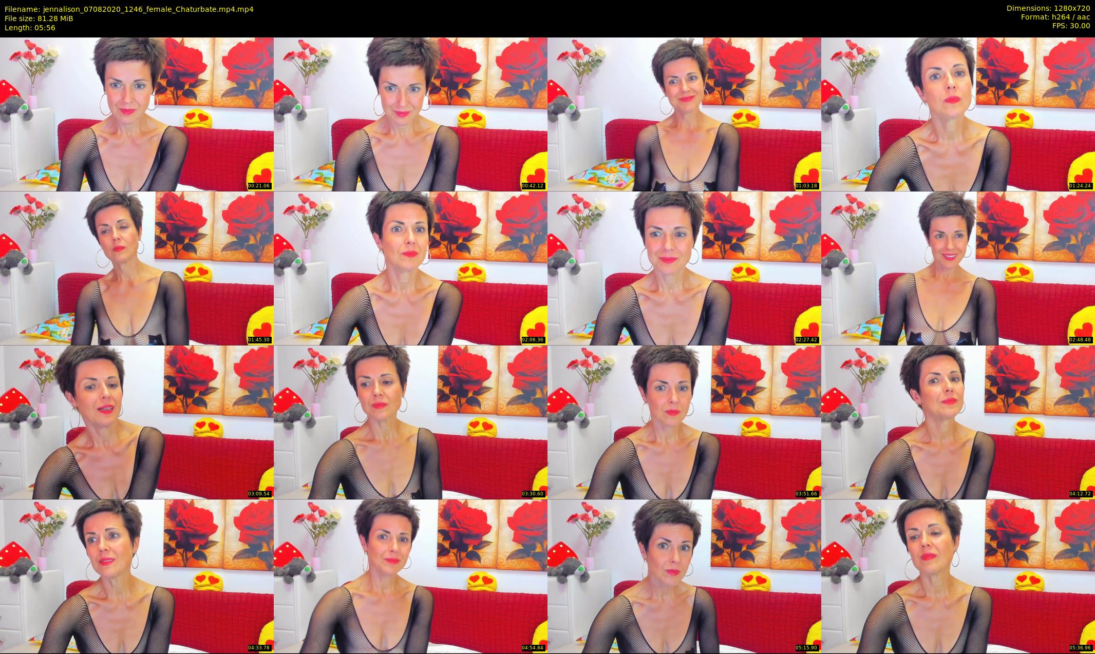 jennalison — 6 minute Chaturbate female cam show recording, 720p, Aug 7, 2020