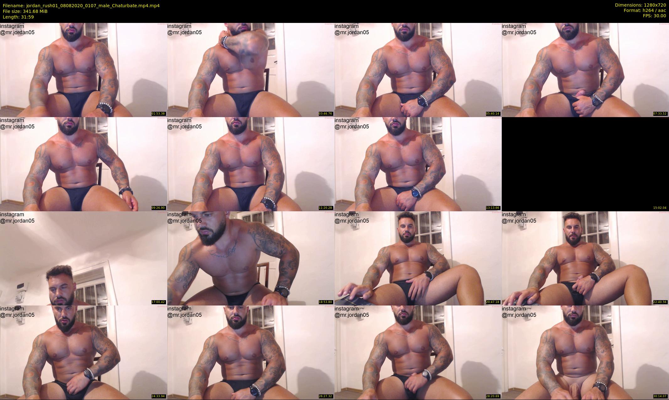 jordan_rush01 — 32 minute Chaturbate male cam show recording, 720p, Aug 8, 2020