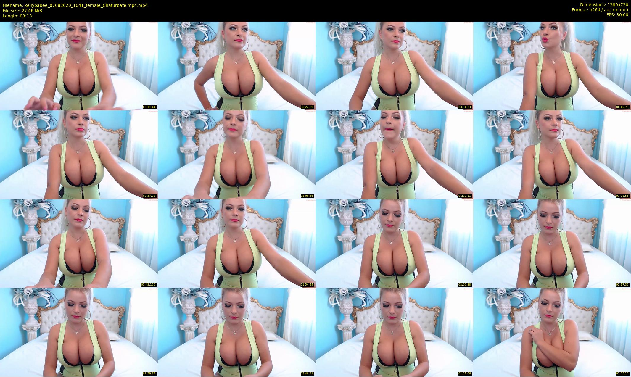 kellybabee — 4 minute Chaturbate female cam show recording, 720p, Aug 7, 2020