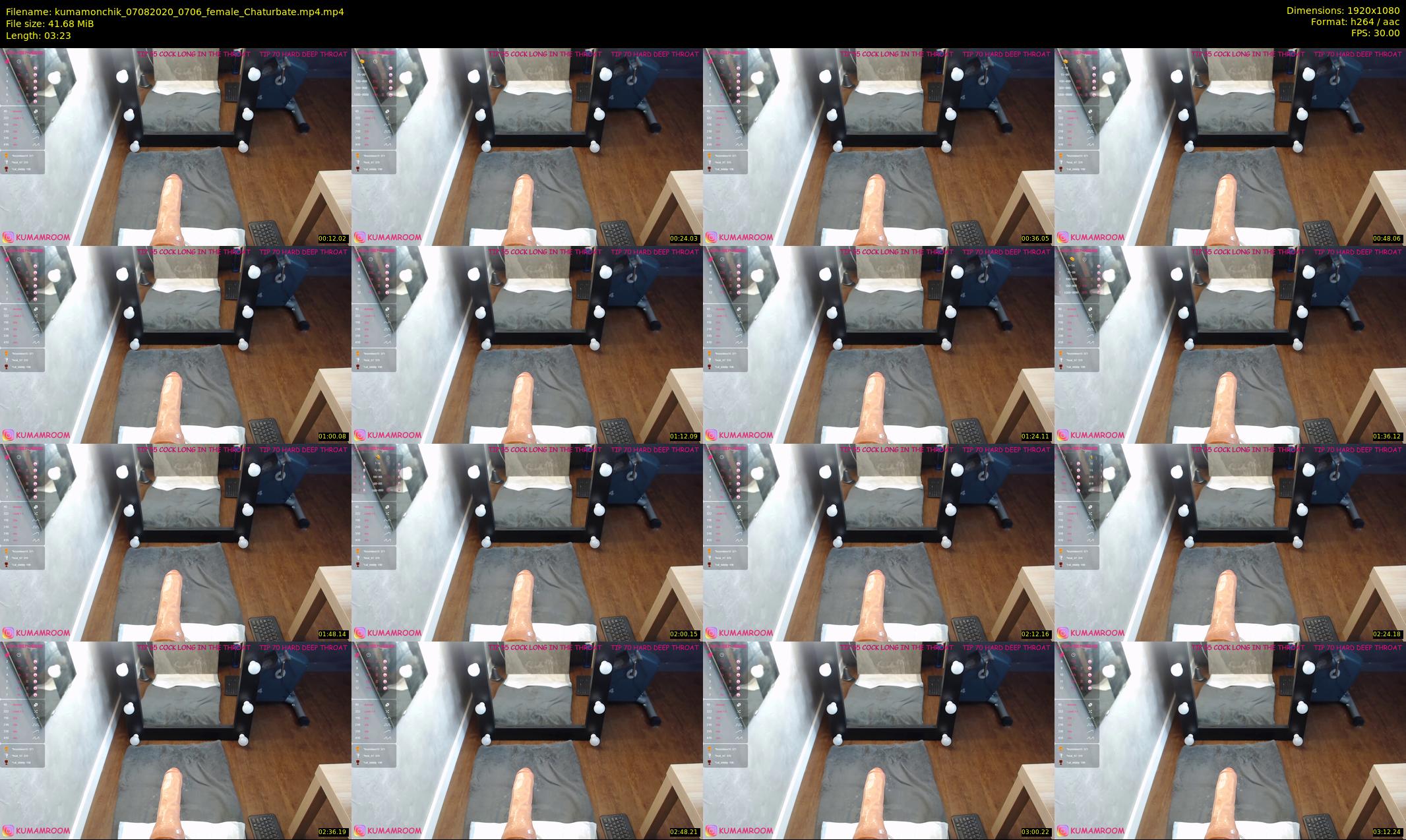 kumamonchik — 4 minute Chaturbate couple cam show recording, 1080p, Aug 7, 2020