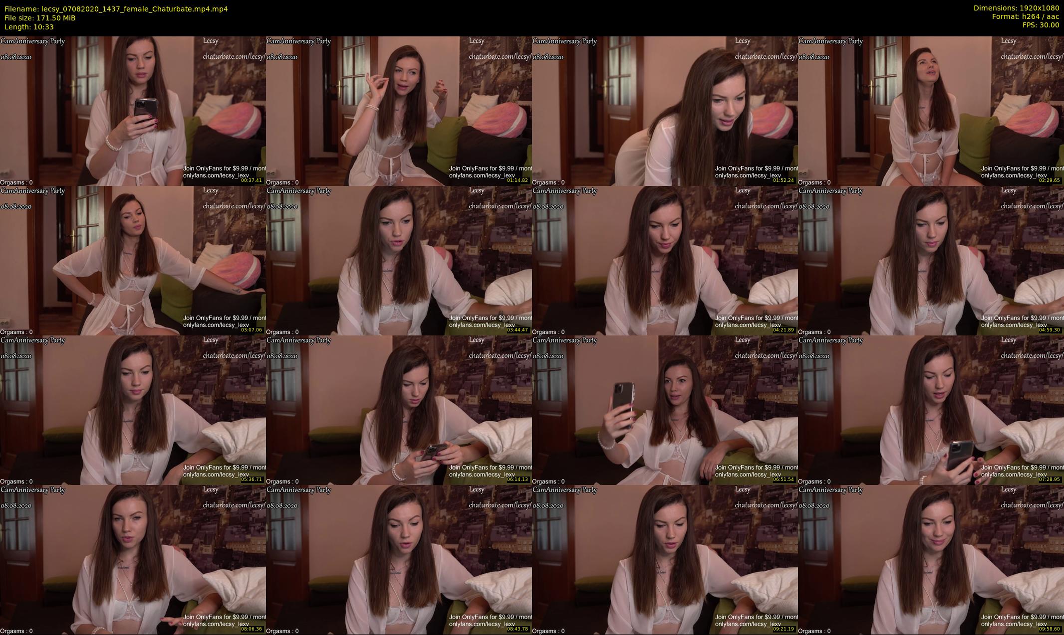 lecsy — 11 minute Chaturbate female cam show recording, 1080p, Aug 7, 2020