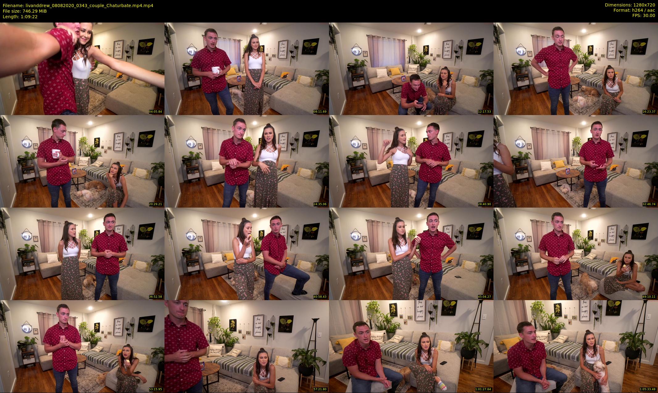 livanddrew — 70 minute Chaturbate couple cam show recording, 720p, Aug 8, 2020