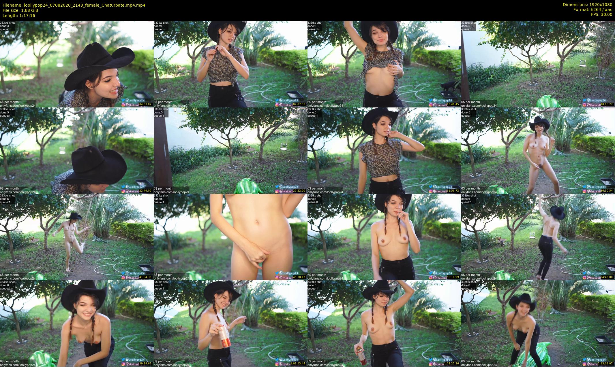 loollypop24 — 78 minute Chaturbate female cam show recording, 1080p, Aug 7, 2020