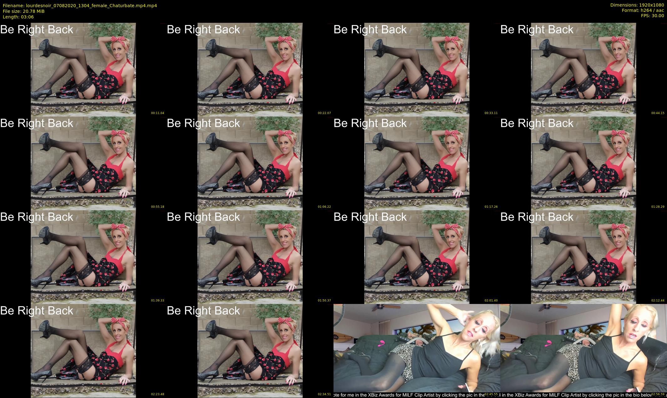 lourdesnoir — 4 minute Chaturbate female cam show recording, 1080p, Aug 7, 2020