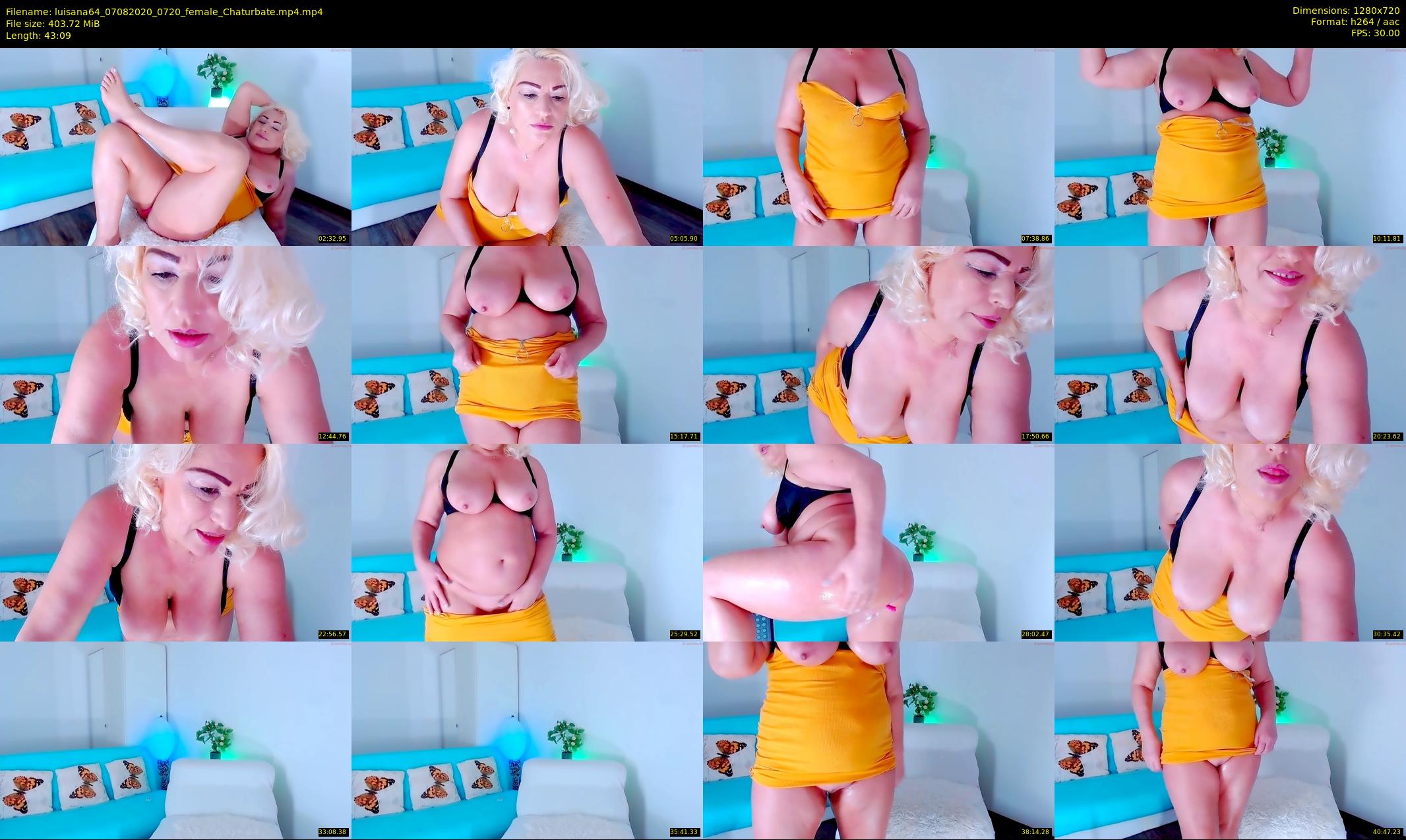 luisana64 — 44 minute Chaturbate female cam show recording, 720p, Aug 7, 2020