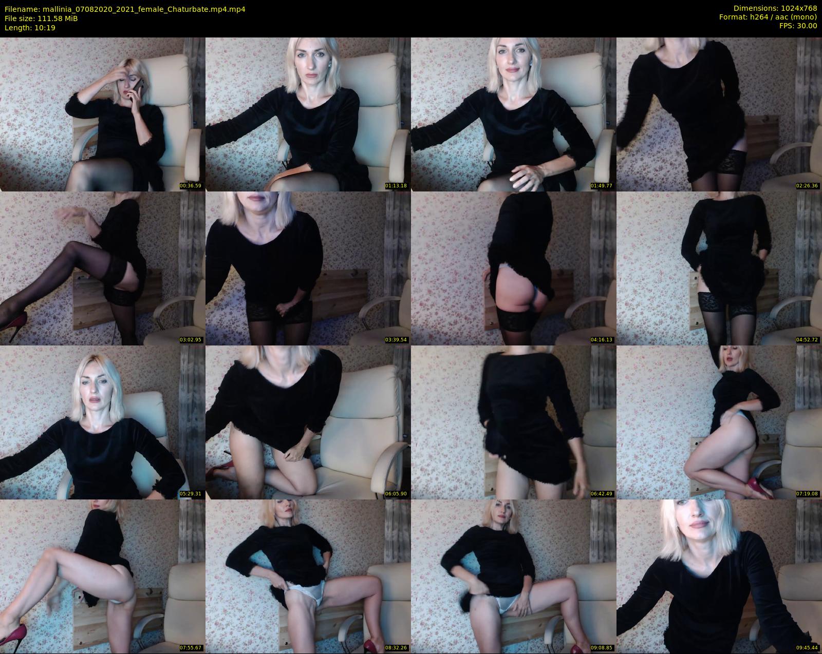 mallinia — 11 minute Chaturbate female cam show recording, 720p, Aug 7, 2020