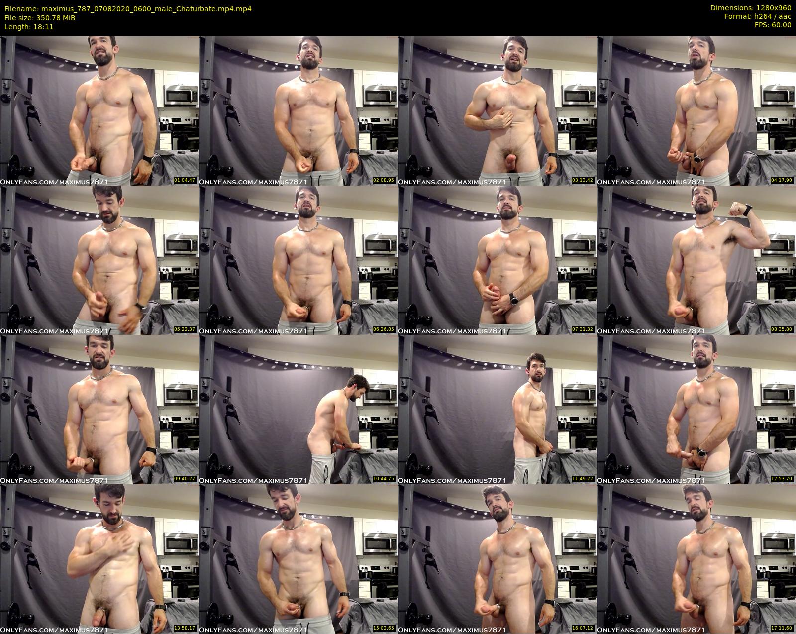 maximus_787 — 19 minute Chaturbate male cam show recording, 720p, Aug 7, 2020