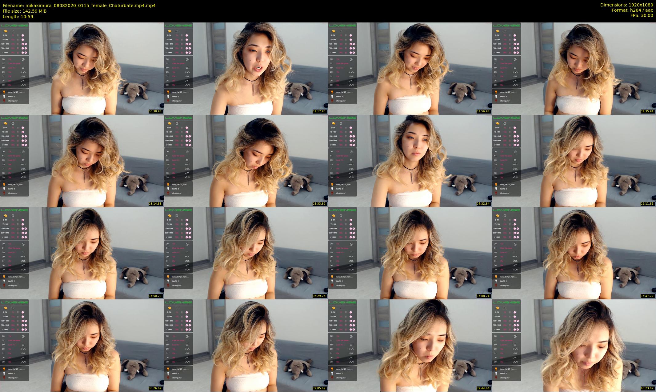 mikakimura — 11 minute Chaturbate female cam show recording, 1080p, Aug 8, 2020
