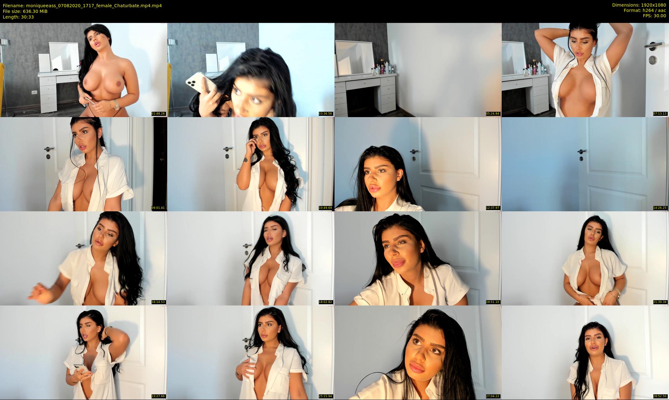 moniqueeass — 31 minute Chaturbate female cam show recording, 1080p, Aug 7, 2020