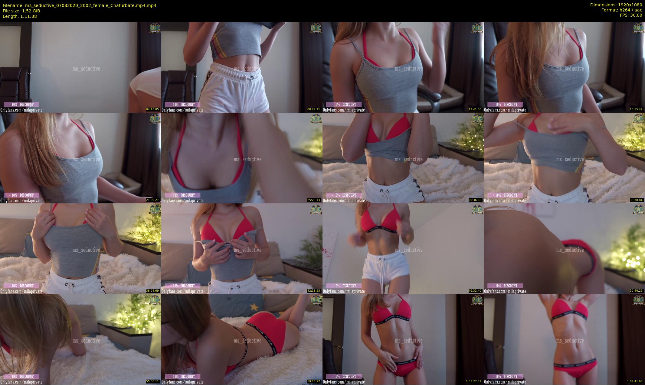 ms_seductive — 72 minute Chaturbate female cam show recording, 1080p, Aug 7, 2020