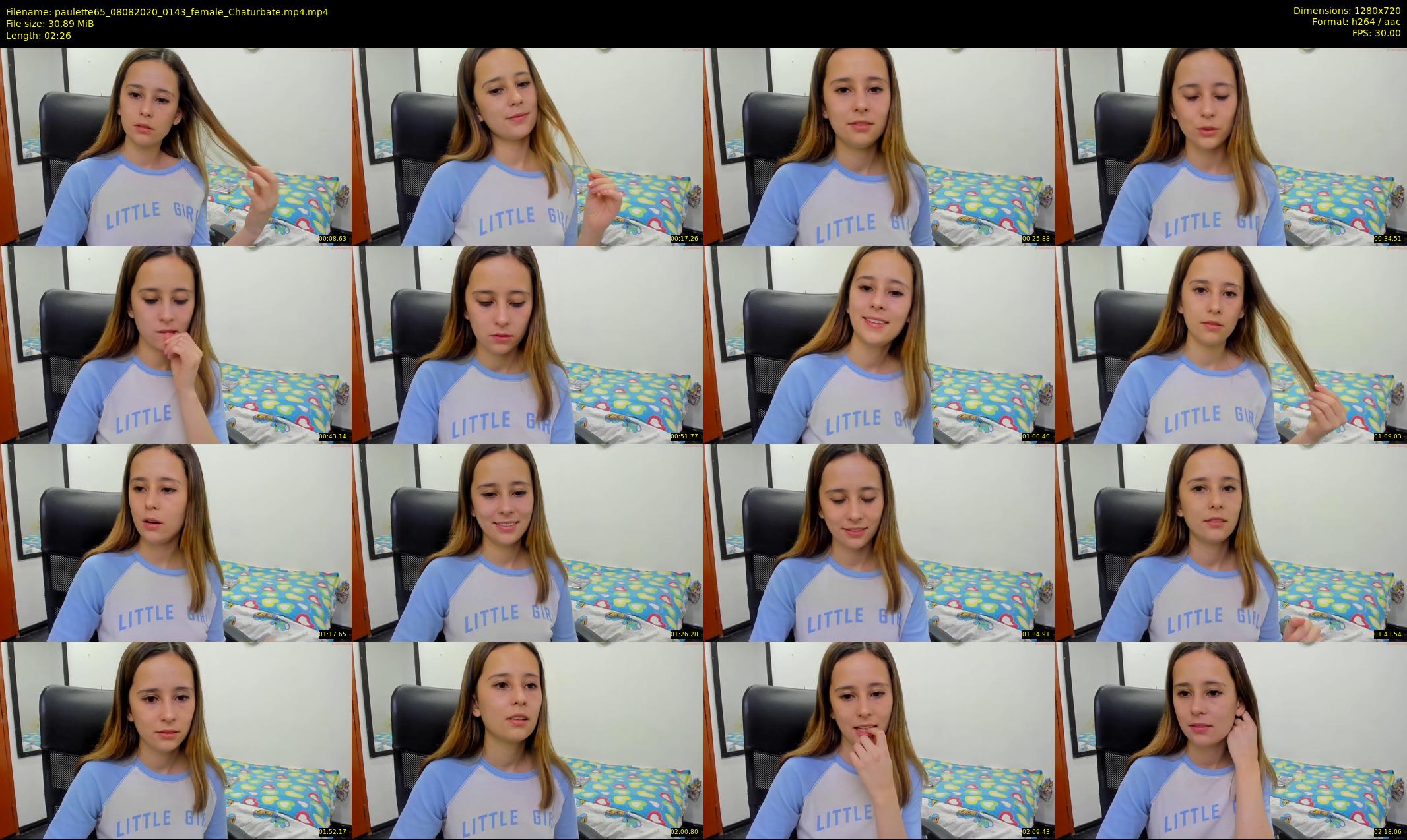 paulette65 — 3 minute Chaturbate female cam show recording, 720p, Aug 8, 2020