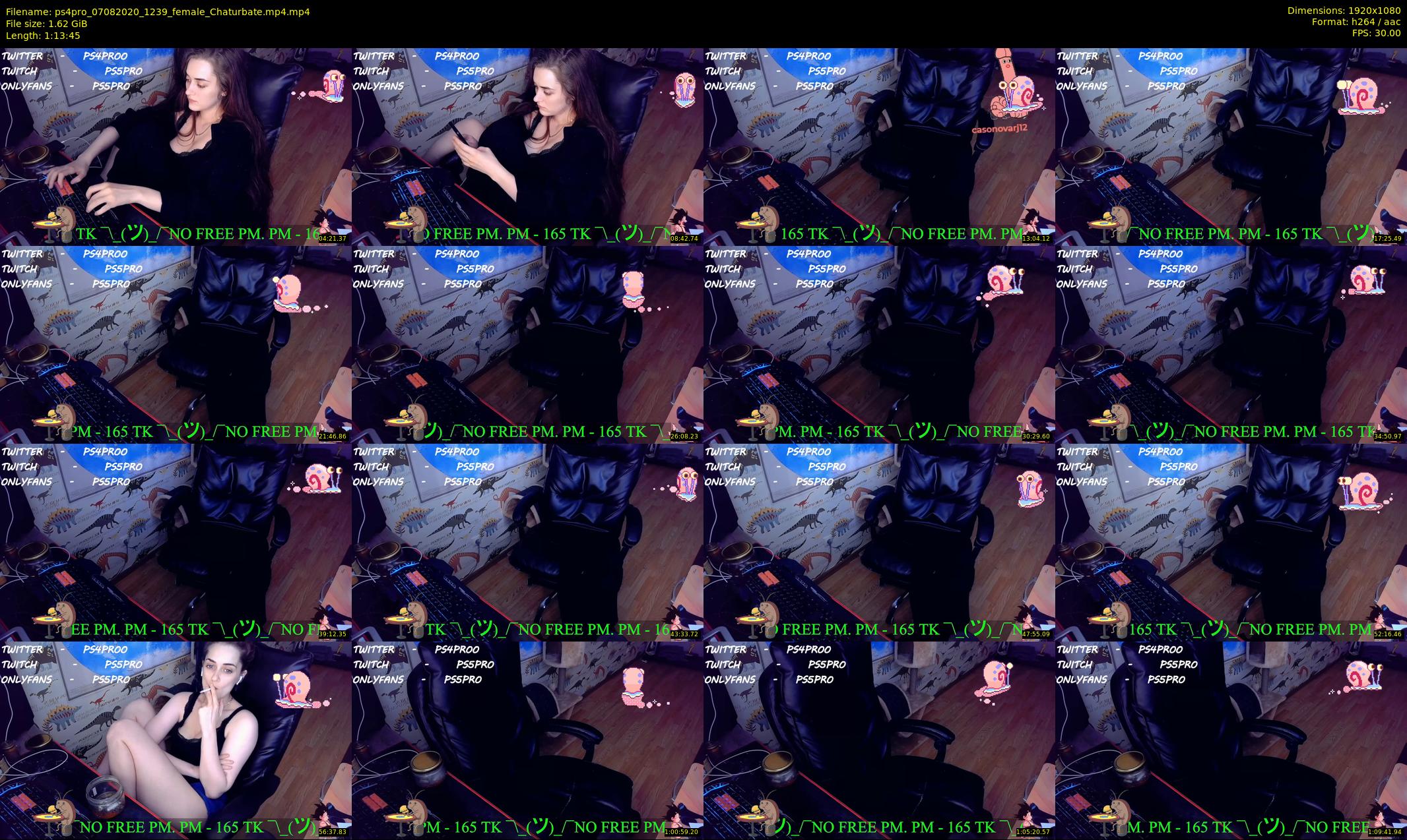 ps4pro — 74 minute Chaturbate female cam show recording, 1080p, Aug 7, 2020