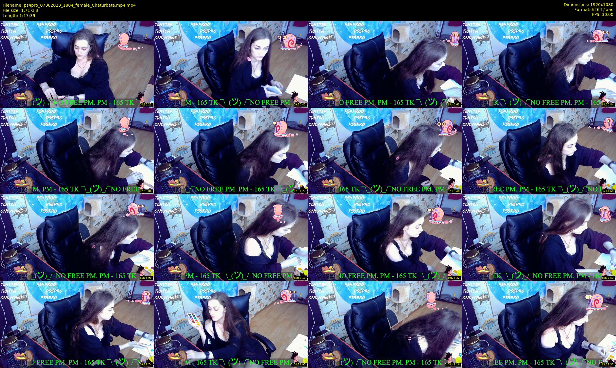ps4pro — 78 minute Chaturbate female cam show recording, 1080p, Aug 7, 2020