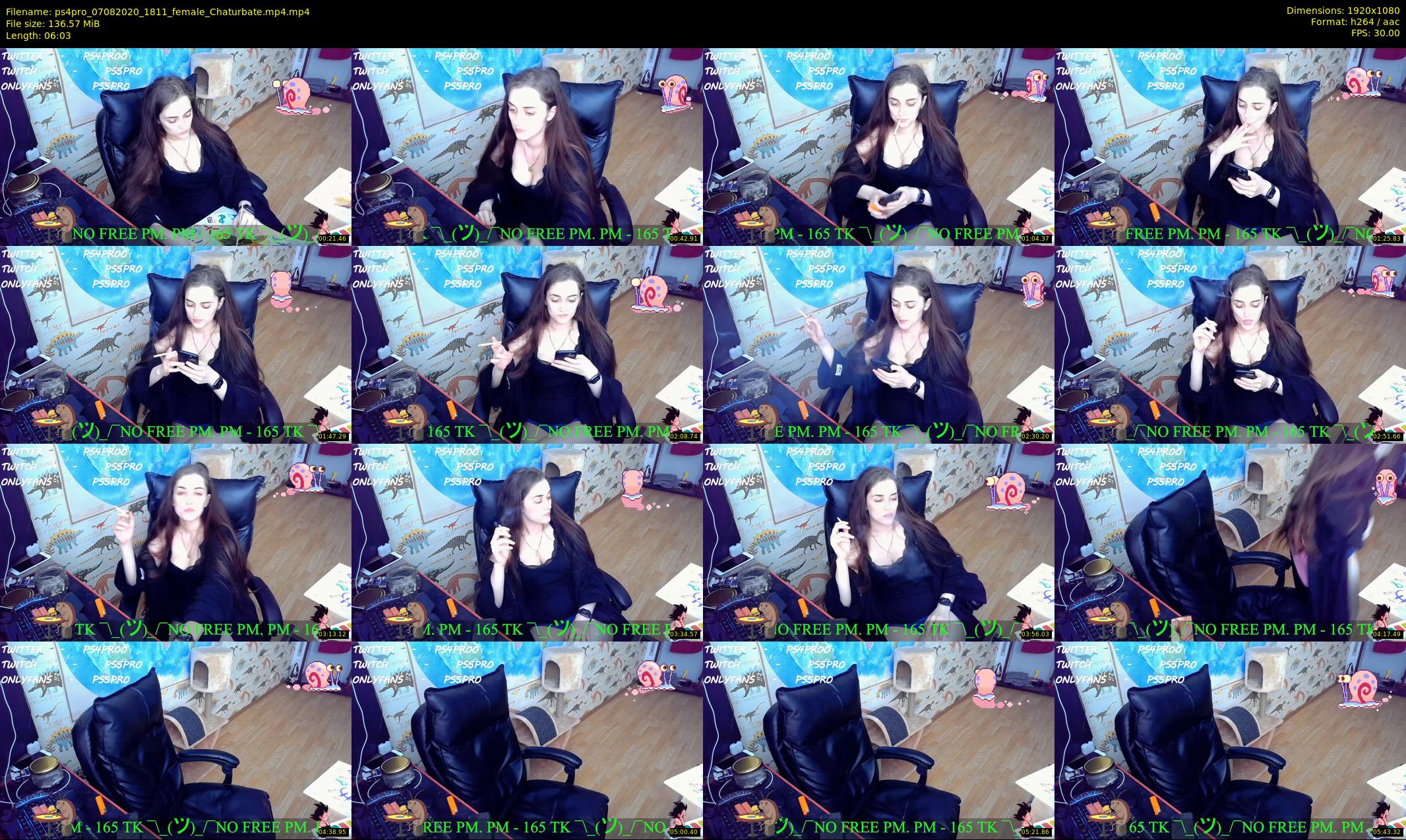ps4pro — 7 minute Chaturbate female cam show recording, 1080p, Aug 7, 2020