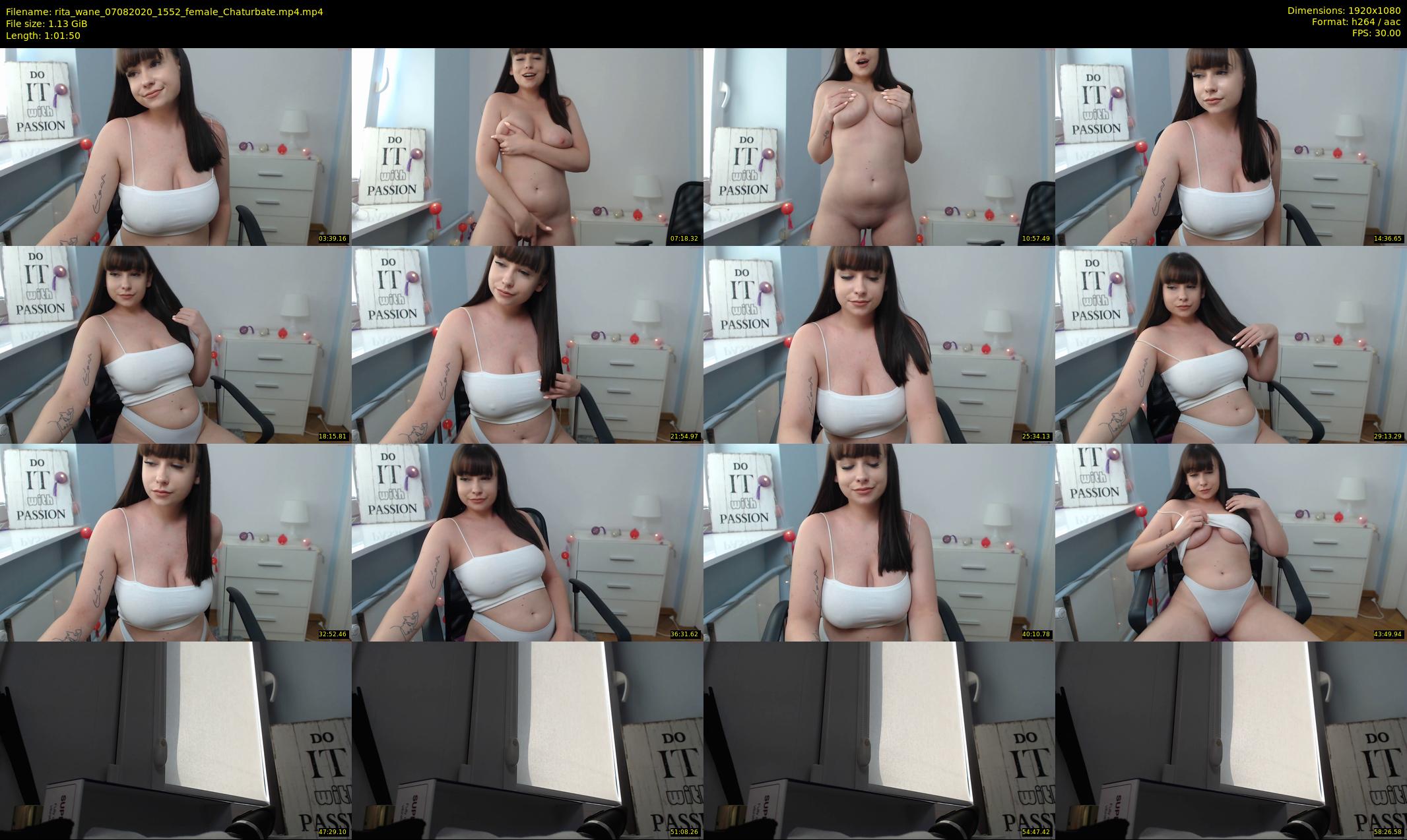 rita_wane — 62 minute Chaturbate female cam show recording, 1080p, Aug 7, 2020