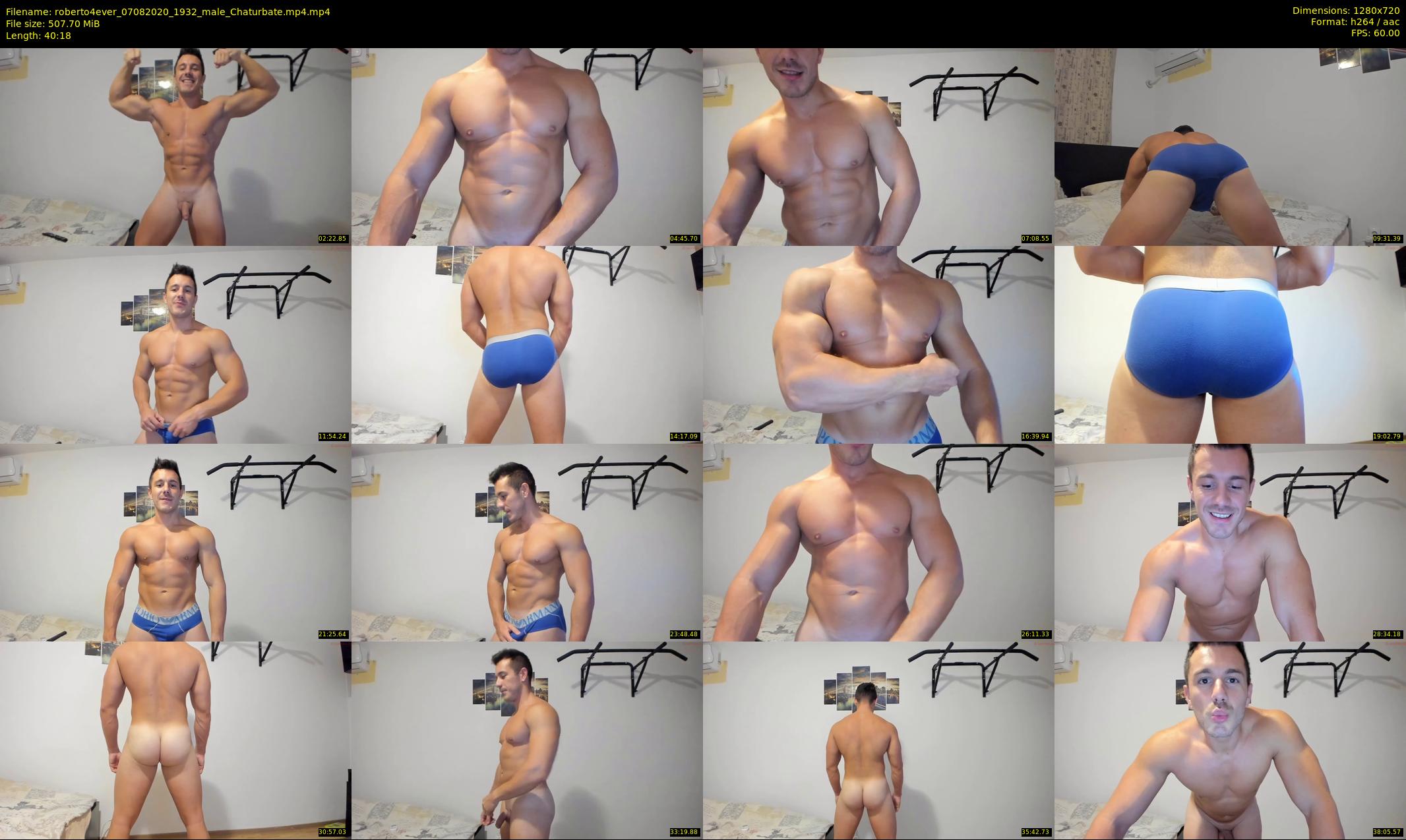 roberto4ever — 41 minute Chaturbate male cam show recording, 720p, Aug 7, 2020
