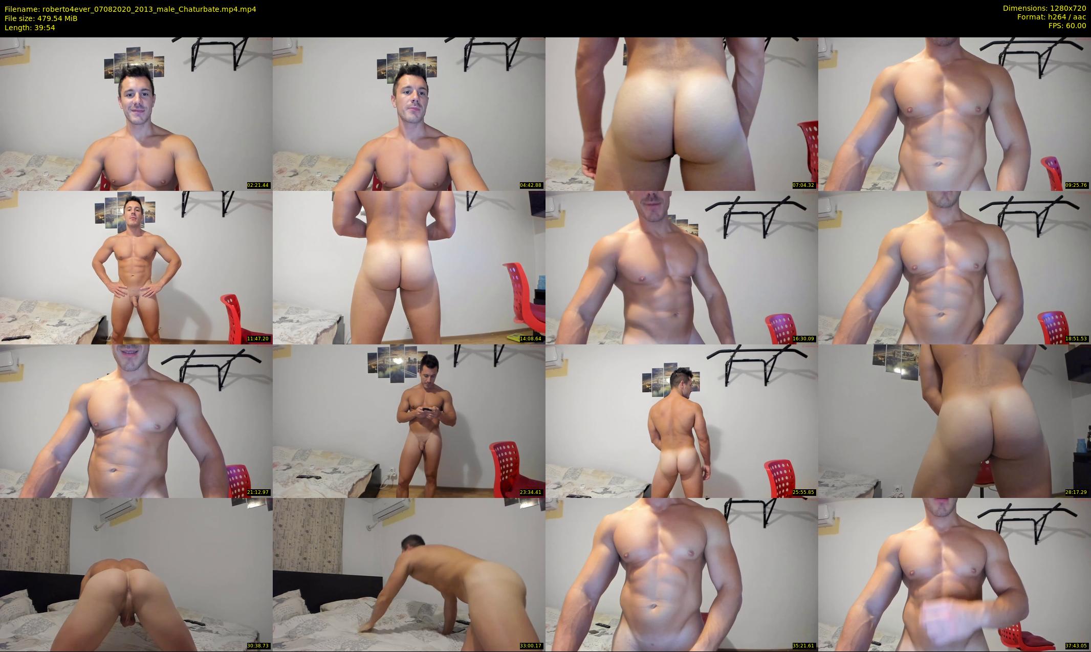 roberto4ever — 40 minute Chaturbate male cam show recording, 720p, Aug 7, 2020