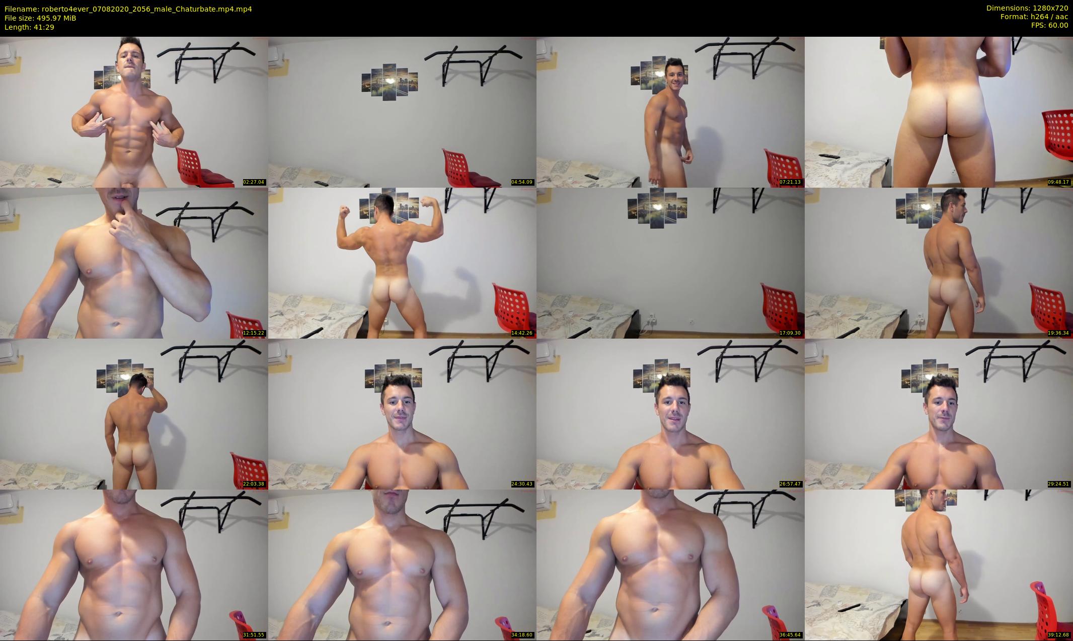 roberto4ever — 42 minute Chaturbate male cam show recording, 720p, Aug 7, 2020