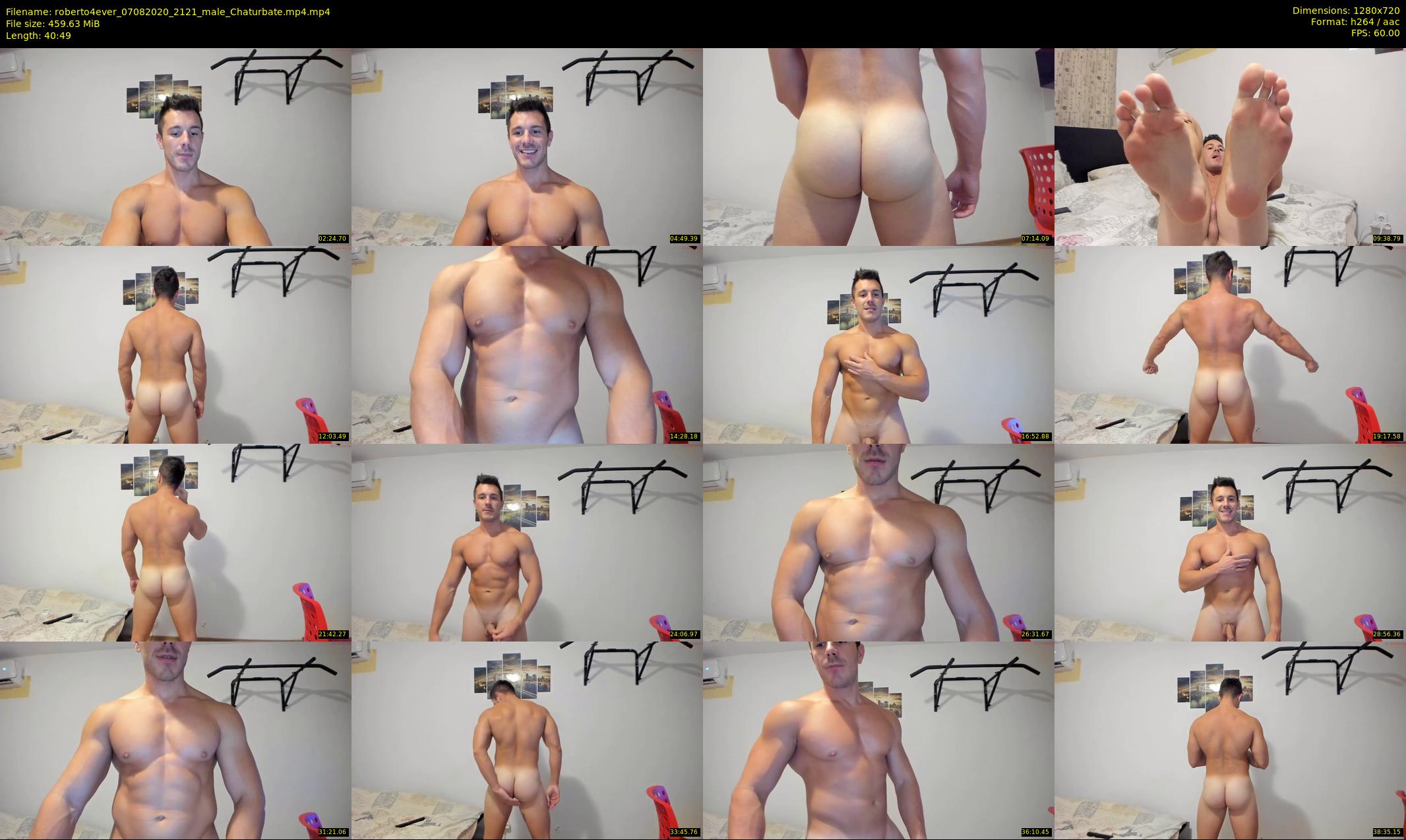 roberto4ever — 41 minute Chaturbate male cam show recording, 720p, Aug 7, 2020