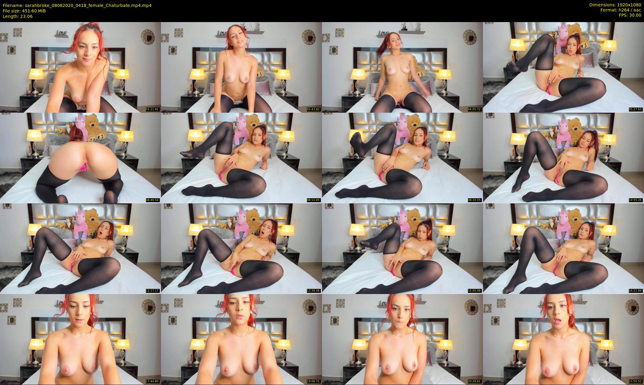 sarahbroke — 24 minute Chaturbate female cam show recording, 1080p, Aug 8, 2020
