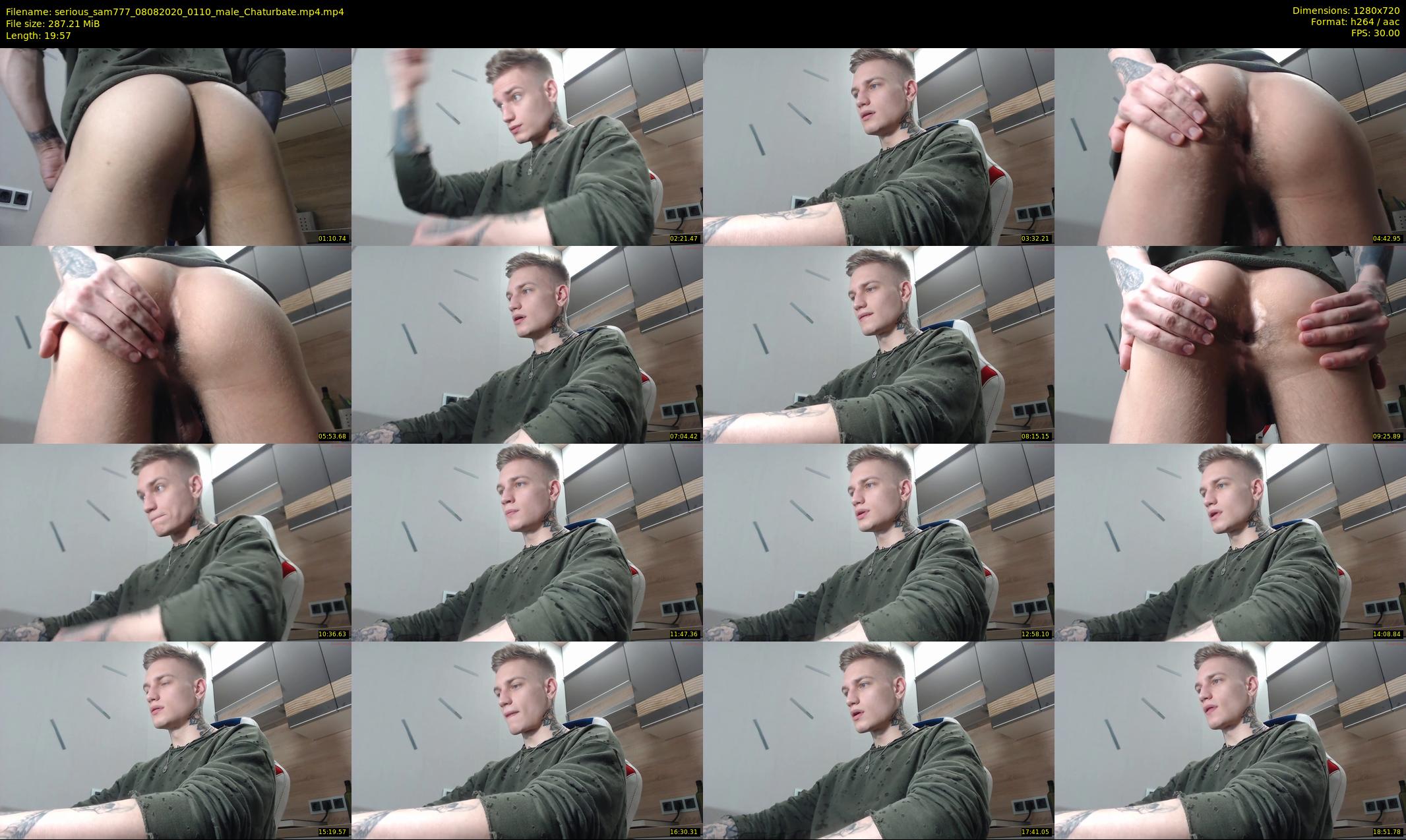serious_sam777 — 20 minute Chaturbate male cam show recording, 720p, Aug 8, 2020