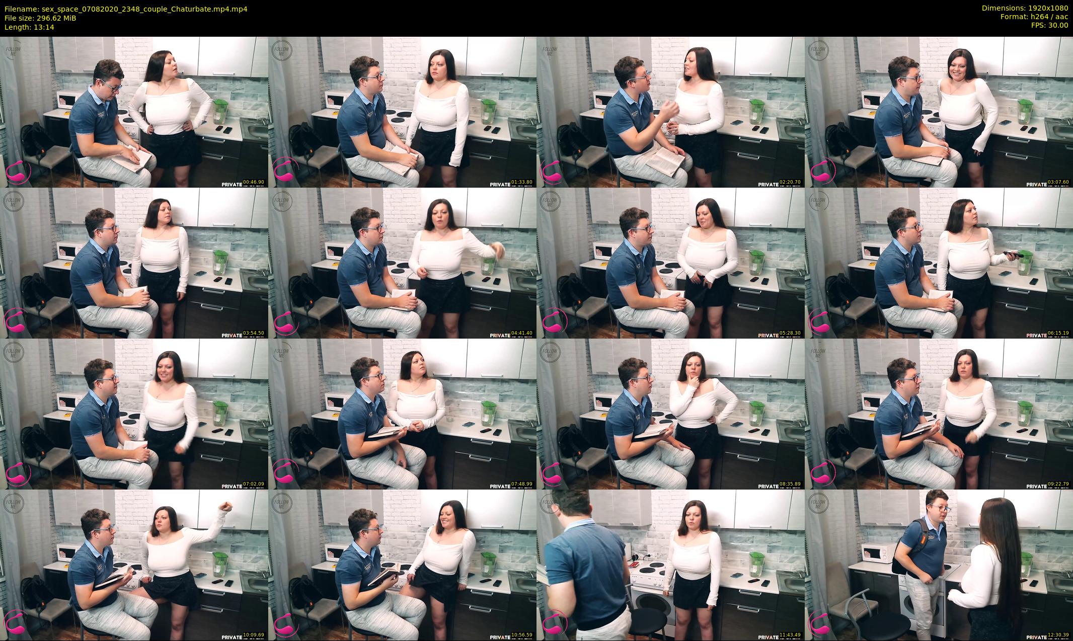 sex_space — 14 minute Chaturbate couple cam show recording, 1080p, Aug 7, 2020