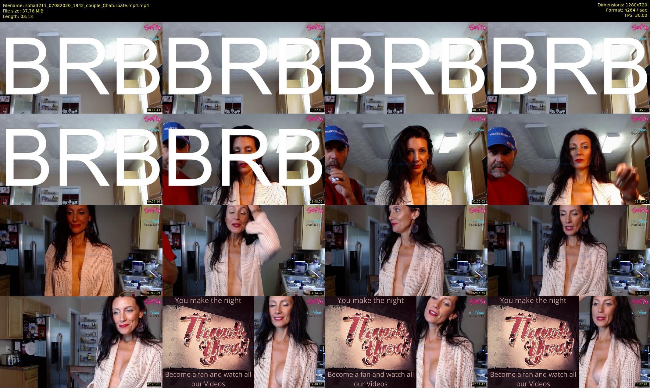 sofia3211 — 4 minute Chaturbate couple cam show recording, 720p, Aug 7, 2020
