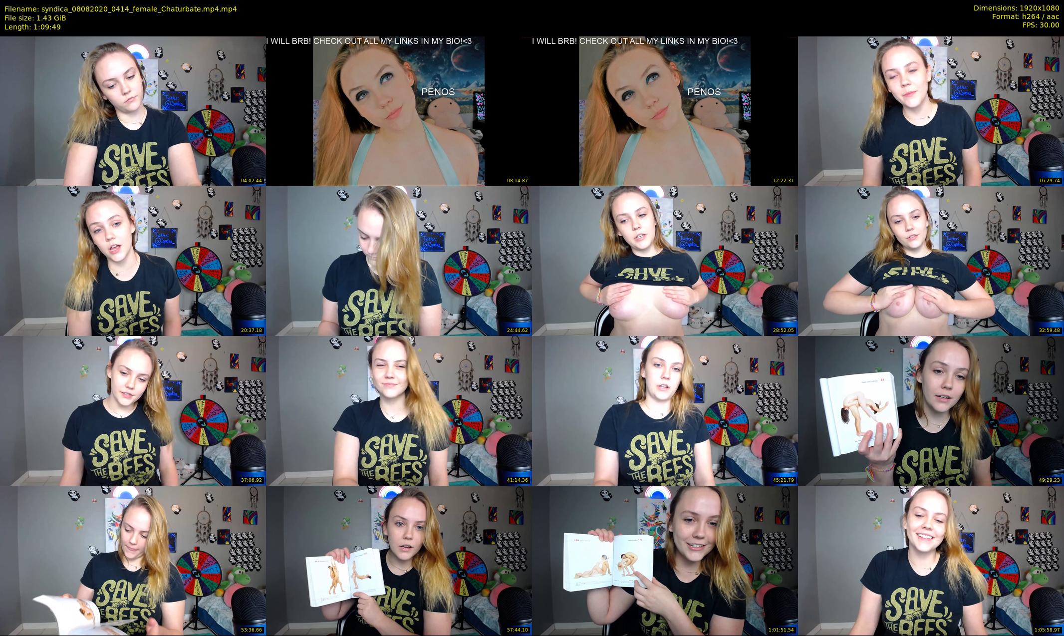 syndica — 70 minute Chaturbate female cam show recording, 1080p, Aug 8, 2020
