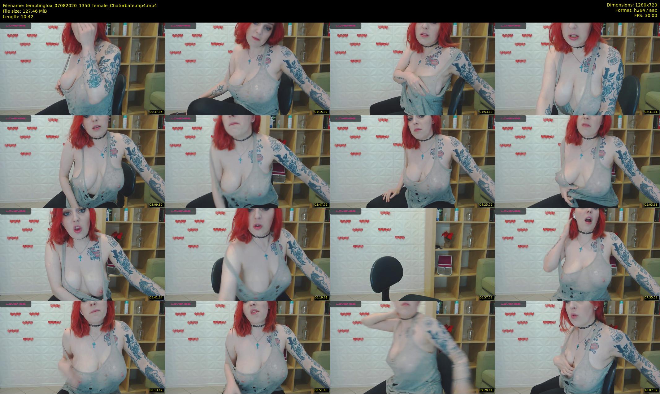 temptingfox — 11 minute Chaturbate female cam show recording, 720p, Aug 7, 2020
