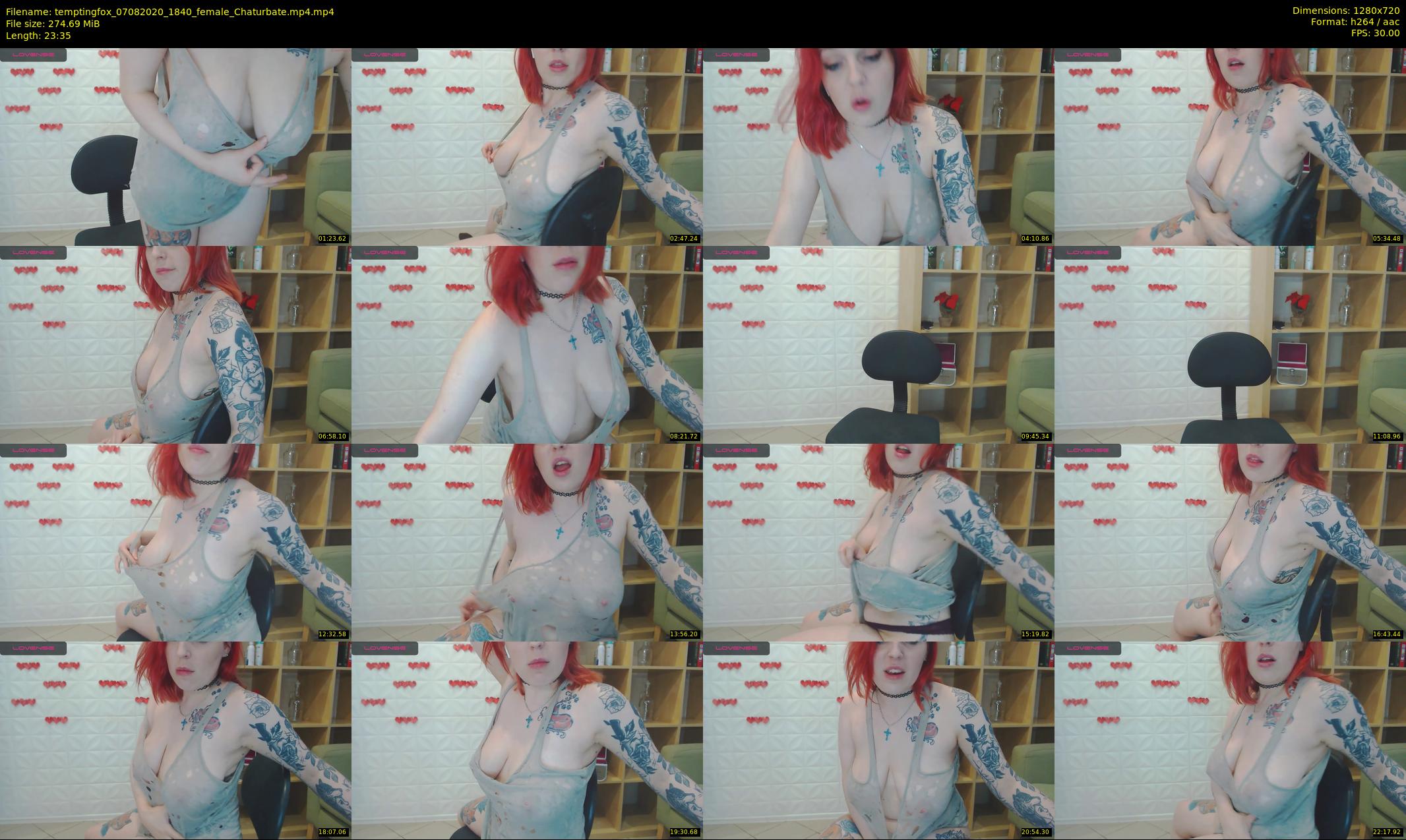 temptingfox — 24 minute Chaturbate female cam show recording, 720p, Aug 7, 2020