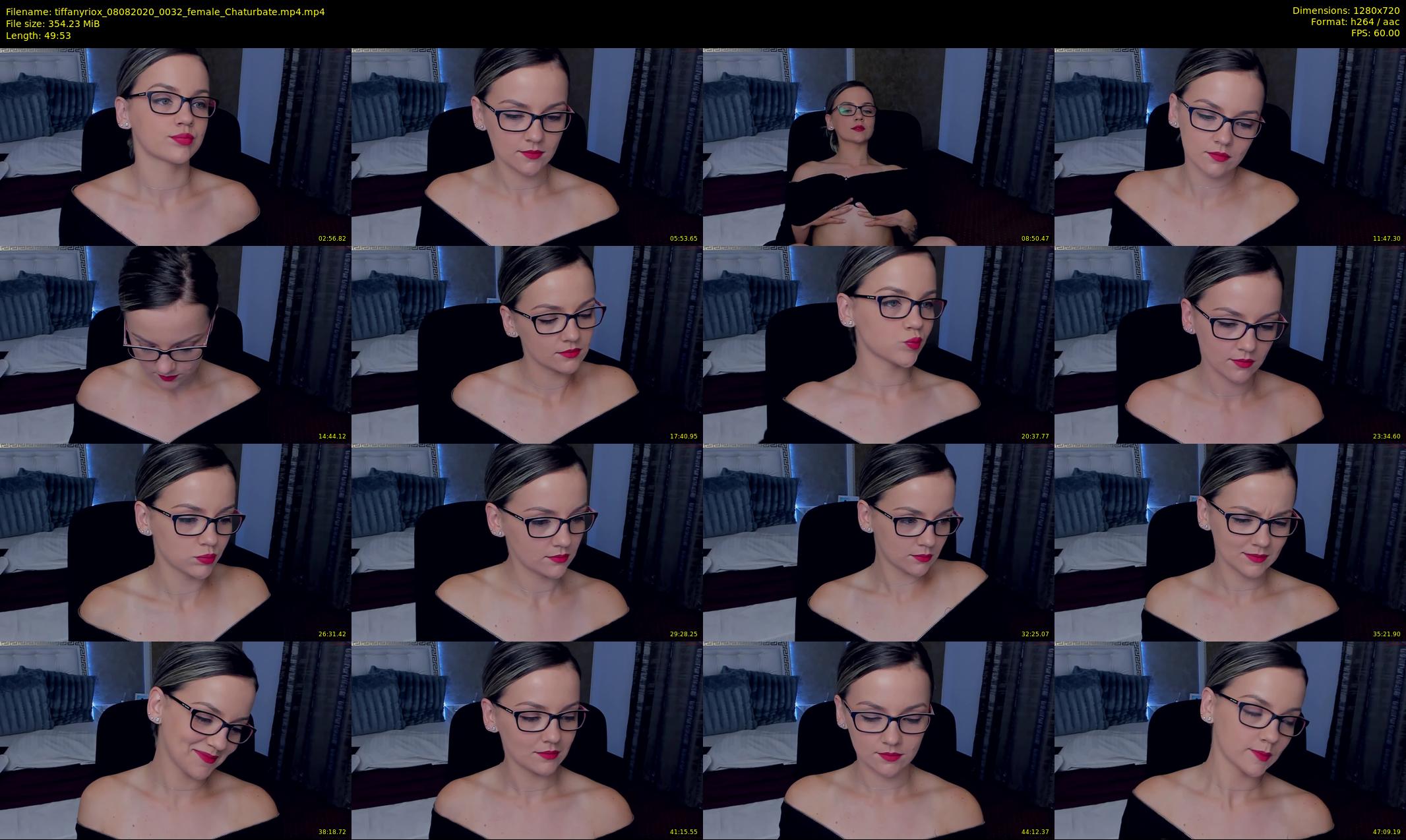 tiffanyriox — 50 minute Chaturbate female cam show recording, 720p, Aug 8, 2020