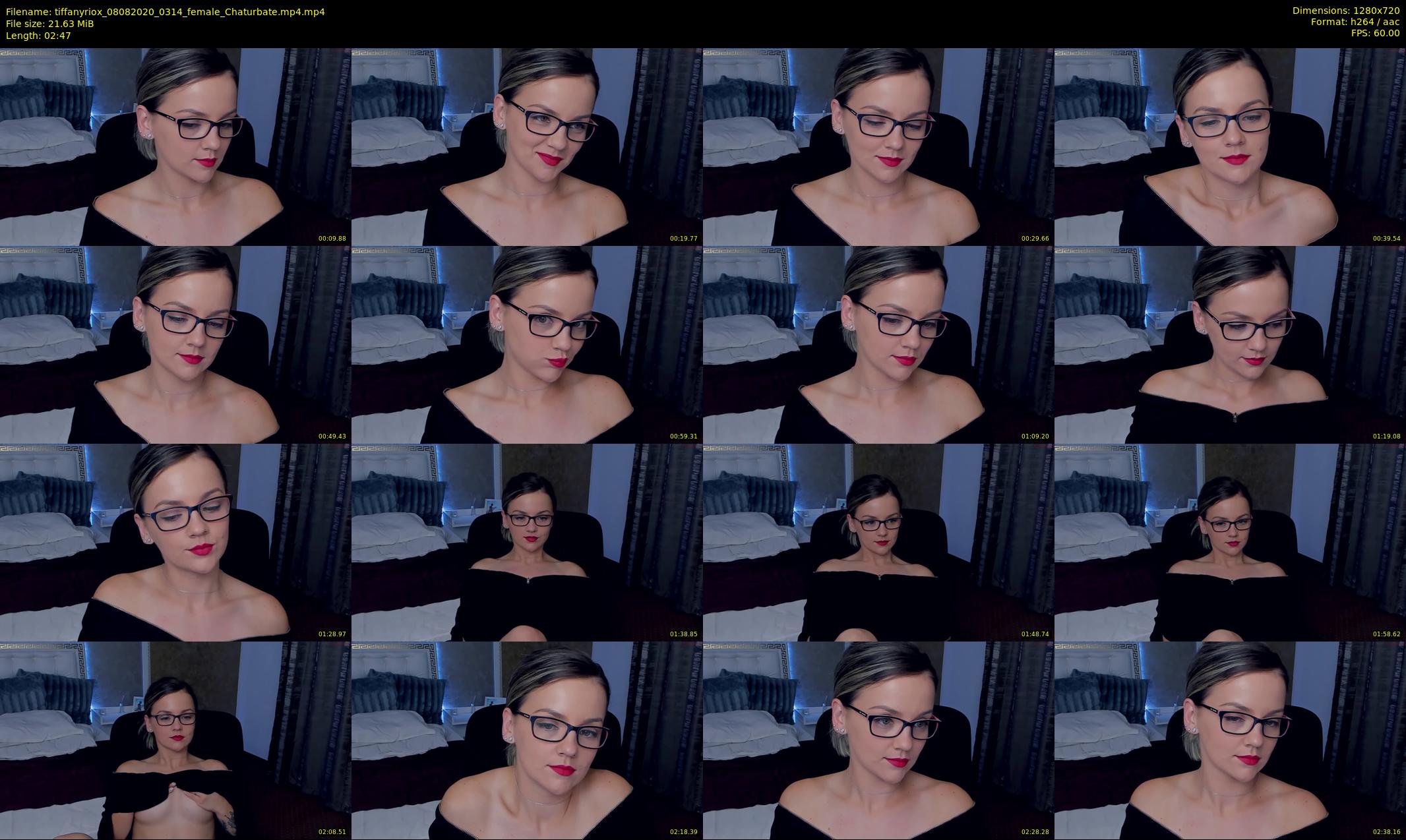 tiffanyriox — 3 minute Chaturbate female cam show recording, 720p, Aug 8, 2020