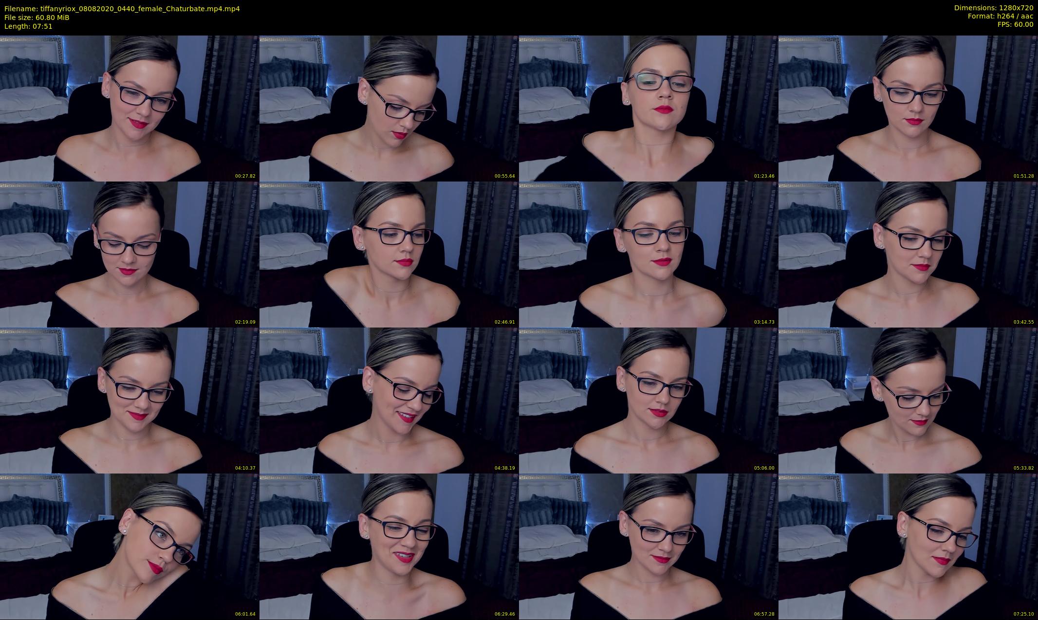 tiffanyriox — 8 minute Chaturbate female cam show recording, 720p, Aug 8, 2020