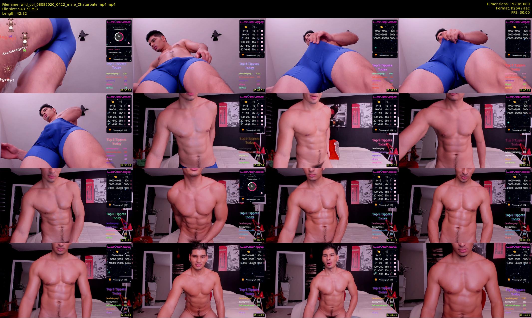 wild_col — 43 minute Chaturbate male cam show recording, 1080p, Aug 8, 2020