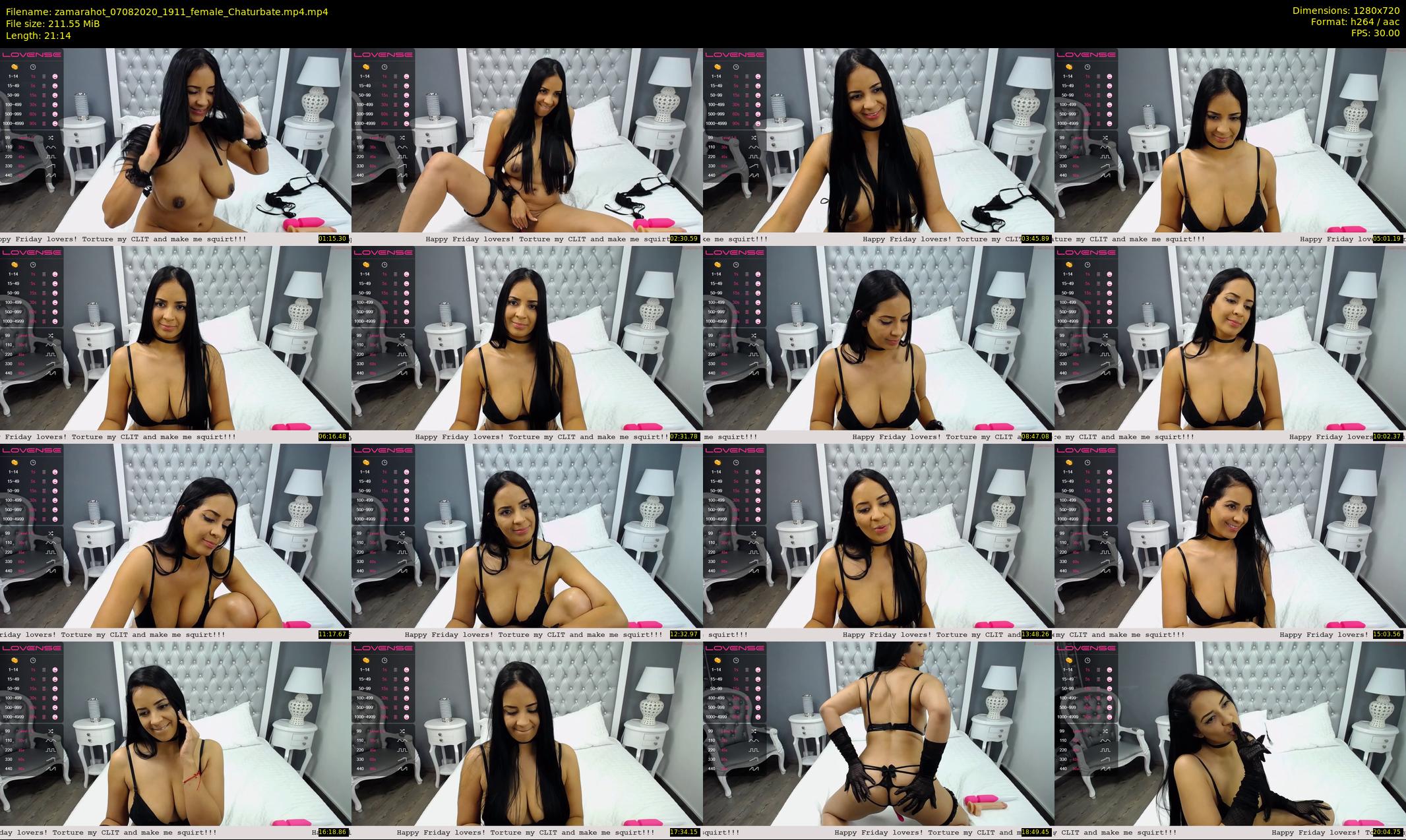 zamarahot — 22 minute Chaturbate female cam show recording, 720p, Aug 7, 2020