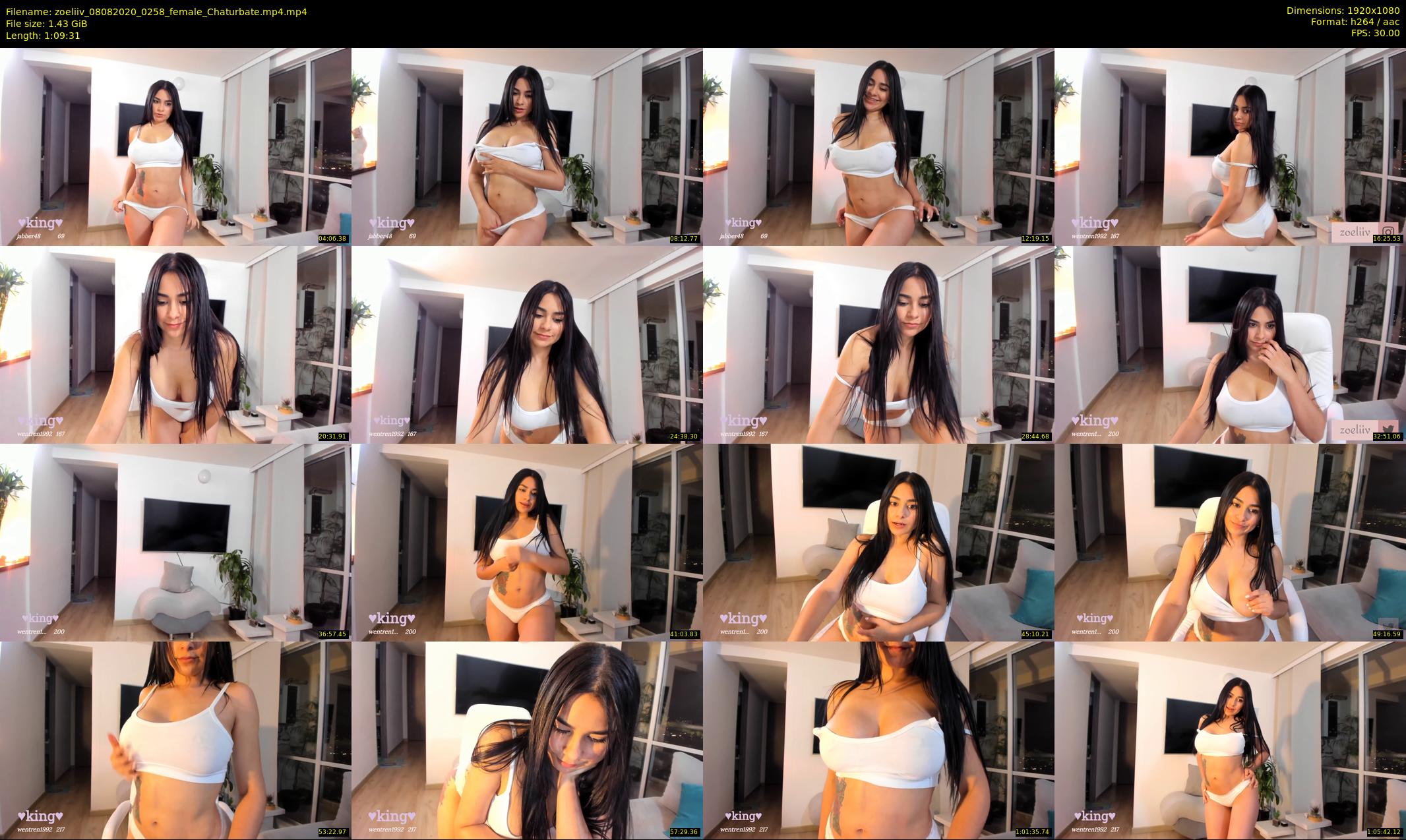 zoeliiv — 70 minute Chaturbate female cam show recording, 1080p, Aug 8, 2020