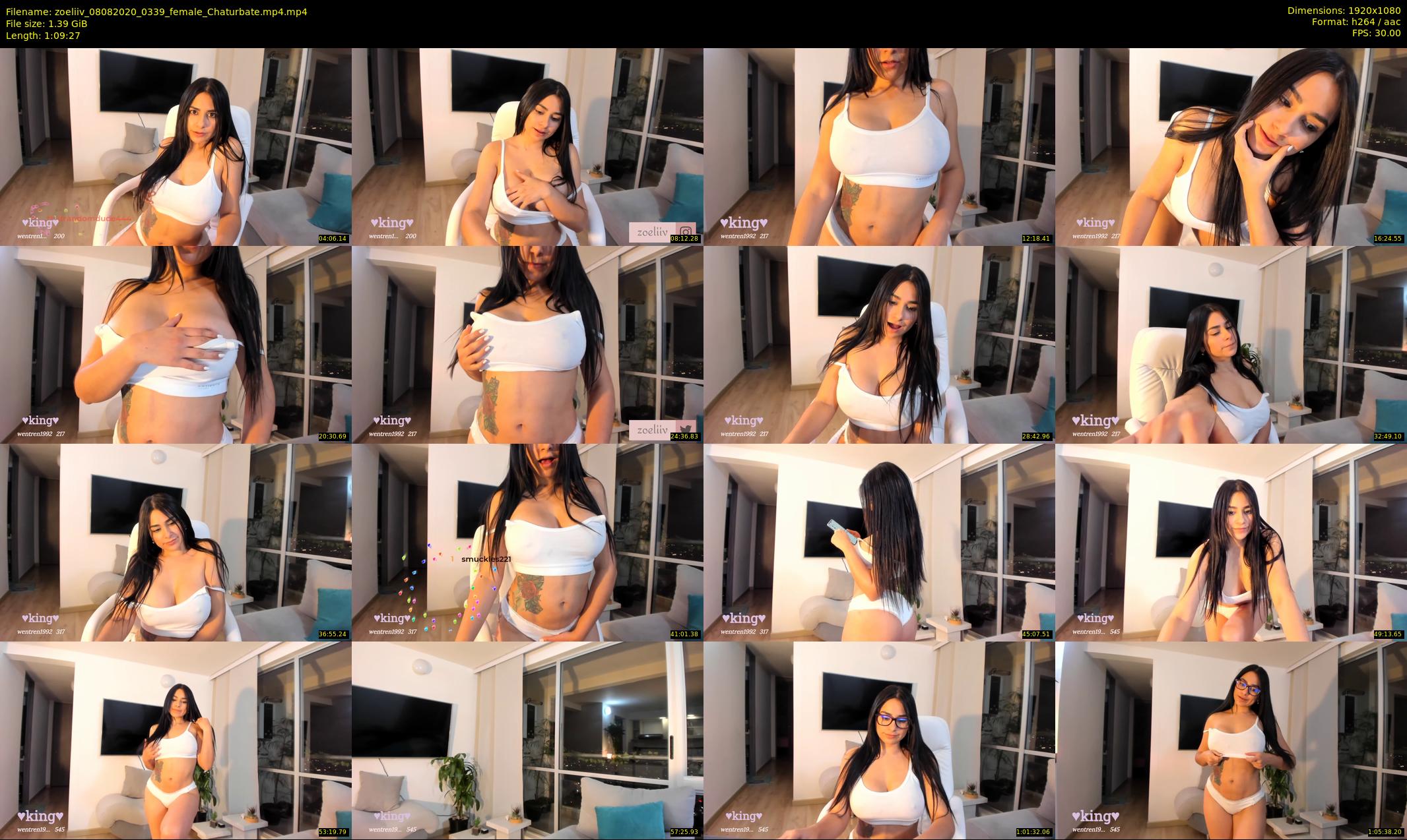 zoeliiv — 70 minute Chaturbate female cam show recording, 1080p, Aug 8, 2020