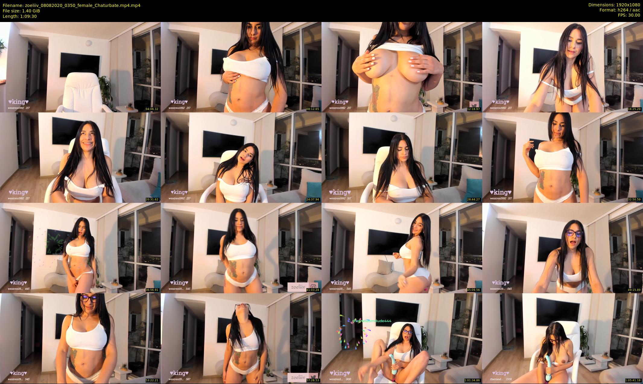 zoeliiv — 70 minute Chaturbate female cam show recording, 1080p, Aug 8, 2020