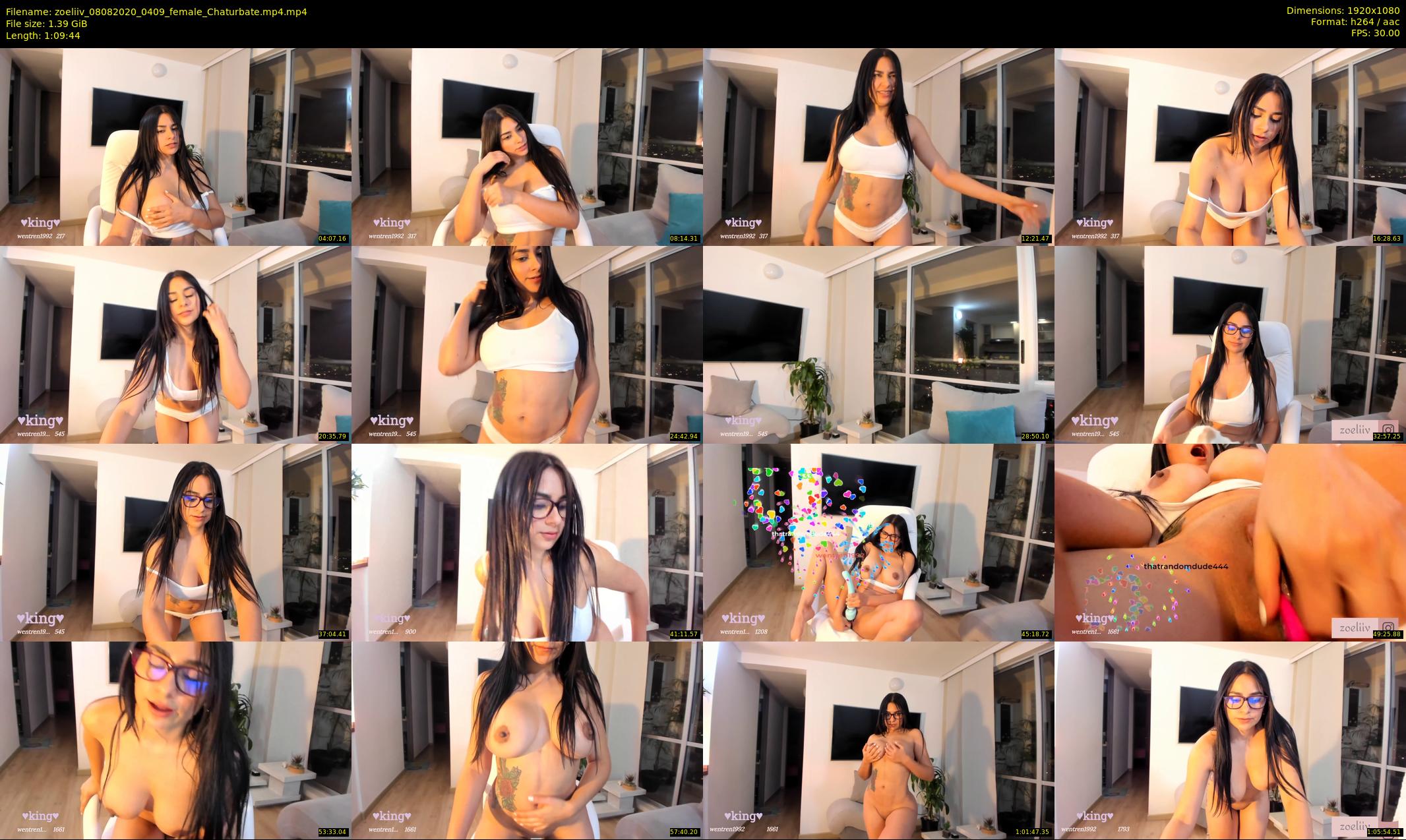 zoeliiv — 70 minute Chaturbate female cam show recording, 1080p, Aug 8, 2020