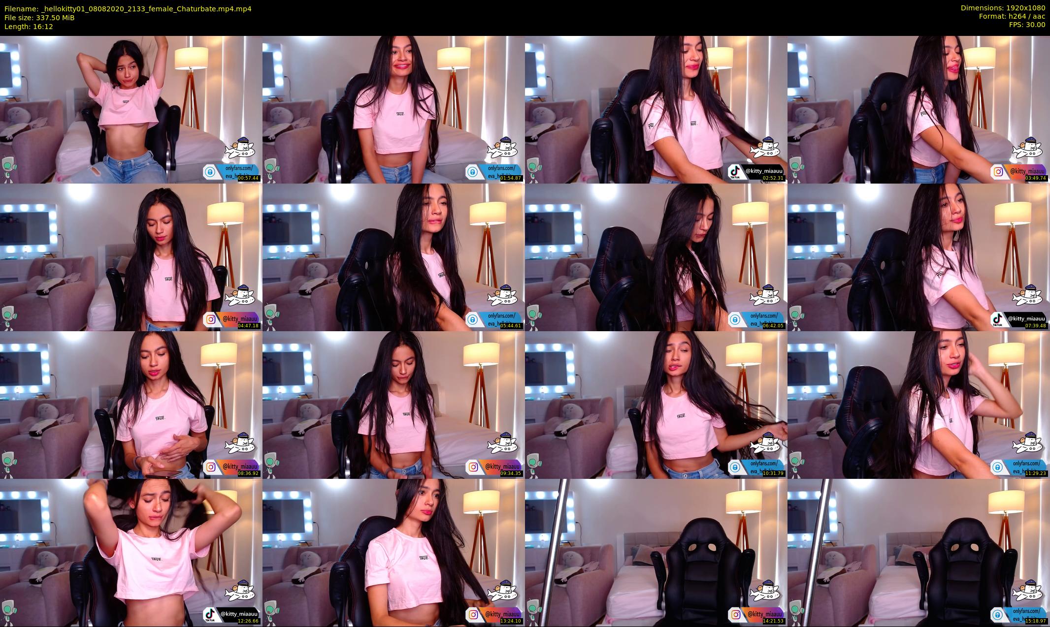 _hellokitty01 — 17 minute Chaturbate female cam show recording, 1080p, Aug 8, 2020