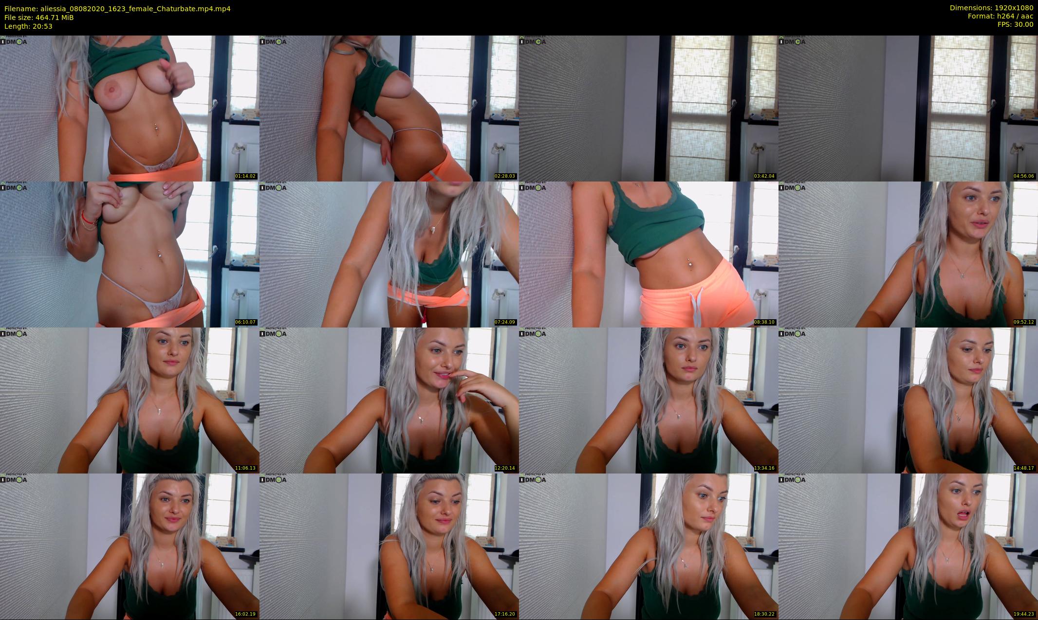 aliessia — 21 minute Chaturbate female cam show recording, 1080p, Aug 8, 2020