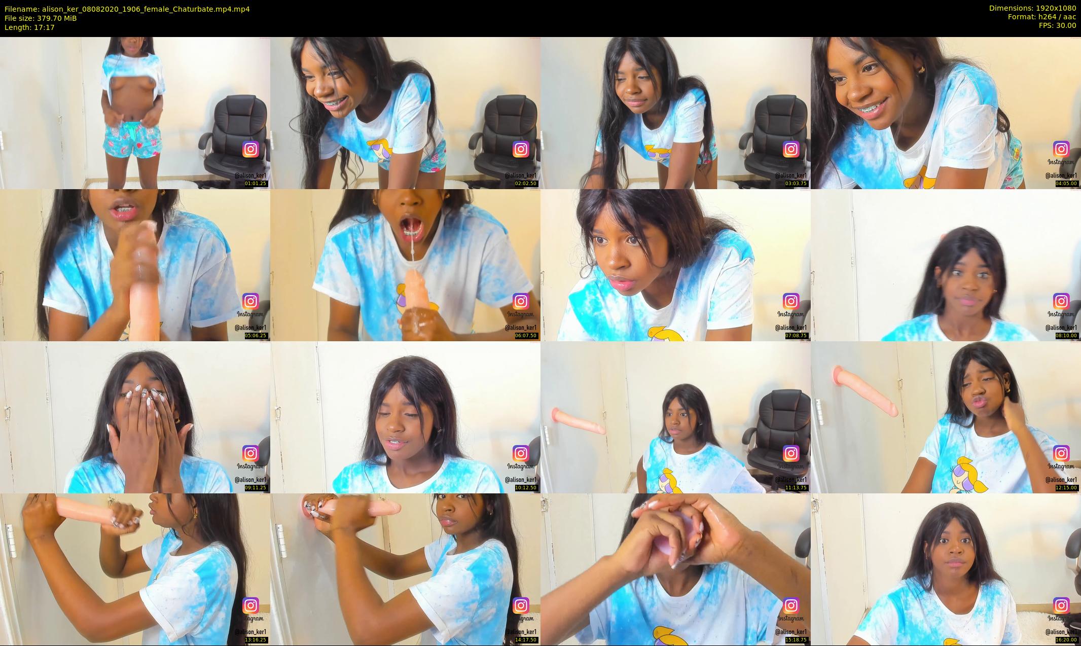 alison_ker — 18 minute Chaturbate female cam show recording, 1080p, Aug 8, 2020