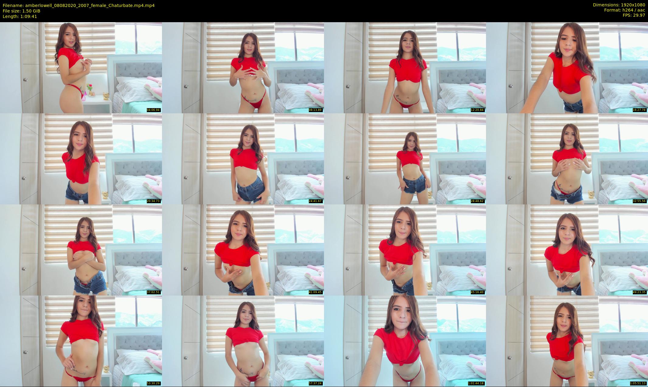 amberlowell — 70 minute Chaturbate female cam show recording, 1080p, Aug 8, 2020