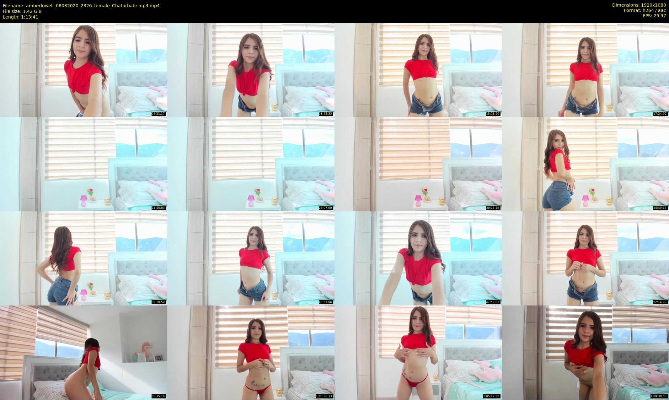 amberlowell — 74 minute Chaturbate female cam show recording, 1080p, Aug 8, 2020