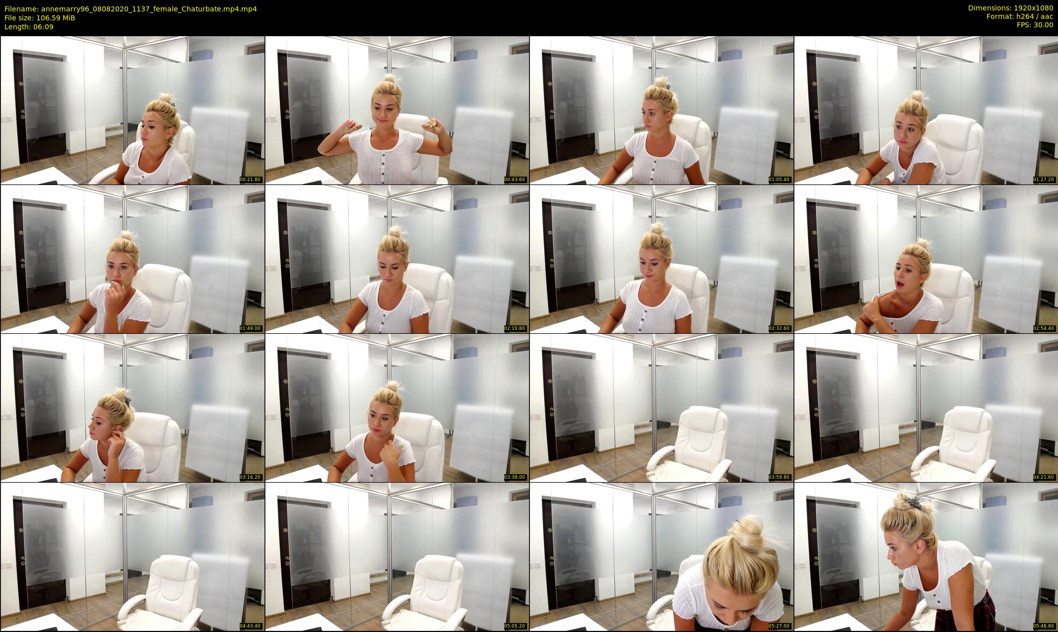 annemarry96 — 7 minute Chaturbate female cam show recording, 1080p, Aug 8, 2020