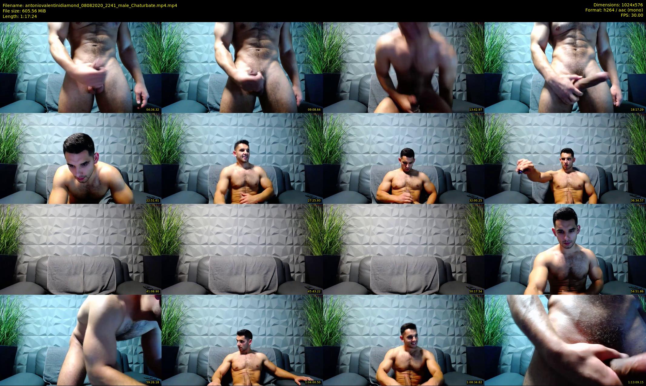 antoniovalentinidiamond — 78 minute Chaturbate male cam show recording, 480p, Aug 8, 2020