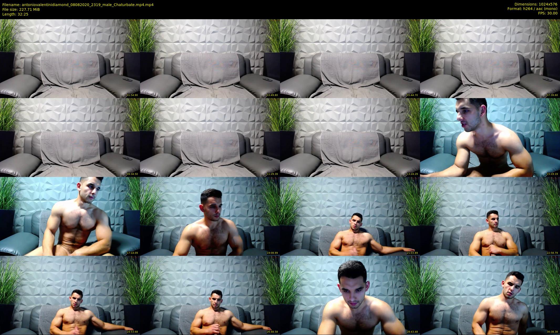 antoniovalentinidiamond — 33 minute Chaturbate male cam show recording, 480p, Aug 8, 2020