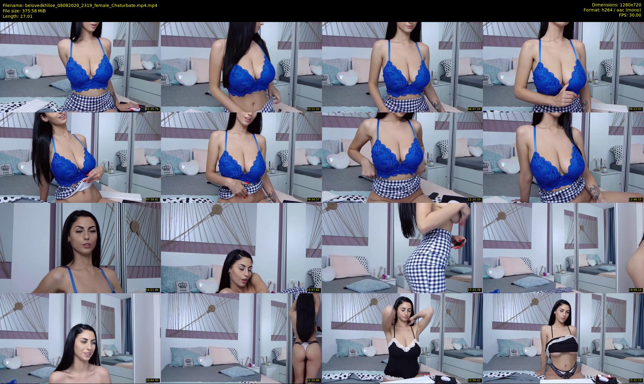 belovedkhlloe — 28 minute Chaturbate female cam show recording, 720p, Aug 8, 2020