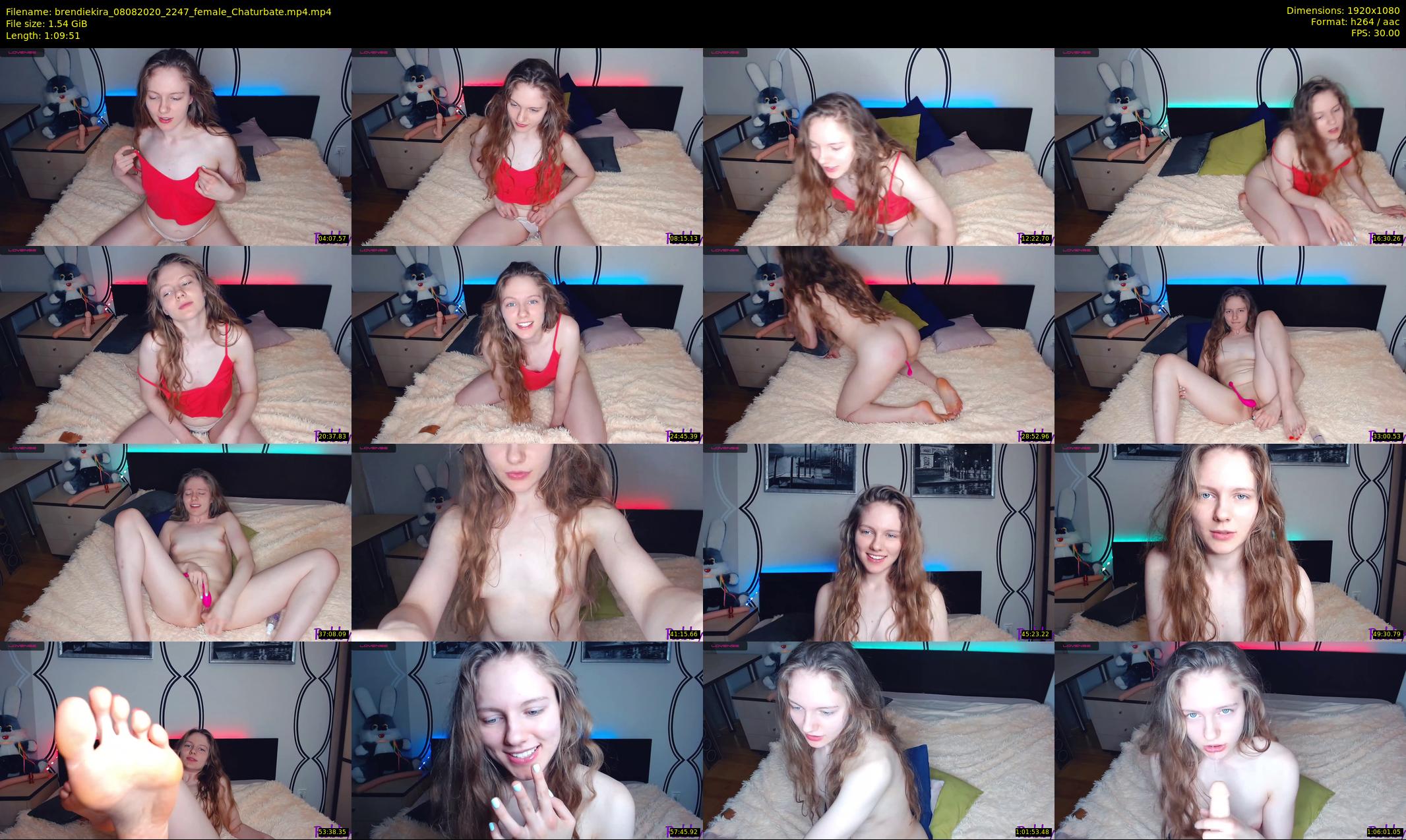 brendiekira — 70 minute Chaturbate couple cam show recording, 1080p, Aug 8, 2020