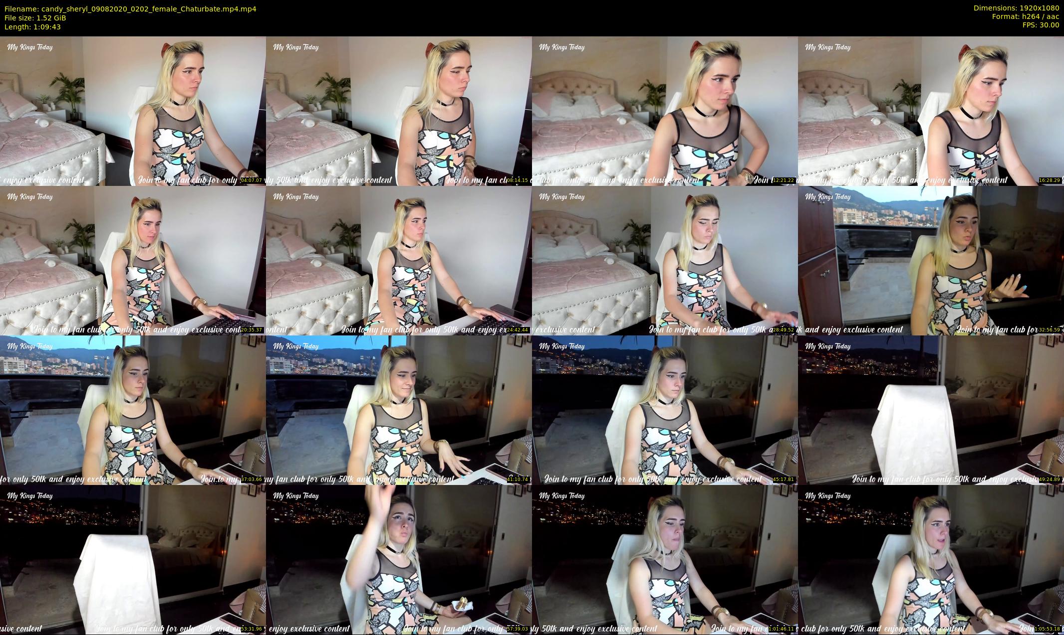 candy_sheryl — 70 minute Chaturbate female cam show recording, 1080p, Aug 9, 2020